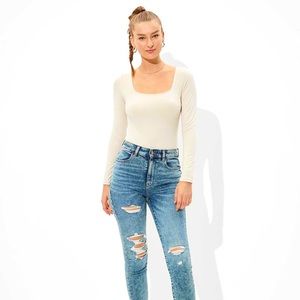 American Eagle Long Sleeve Body Suit